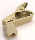 Shure RPM502 Swiveling Lapel Clips and Dual Tie Clips for WL50 or WL51 Mics, 2 Pack of Each, Tan