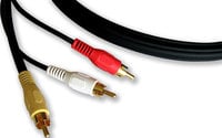 Molded AV Cable, RG-59 Plus 2 Audio Cables on RCA (25')