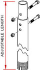6-8 ft. Adjustable Multi-Display Drop Column
