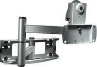 Articulating Wall Arm (for 32"-50" Screens, No Adapter Plate, Silver)