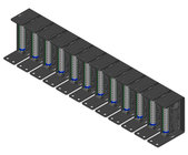 STICK-ON Series Mounting Rack, 12 Modules