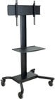 Universal Flat Panel TV Cart (for 32-60" Screens, with Metal Shelf)