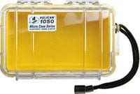 6.3"x3.7"x2.8" Small Portable Electronics Case, Solid Yellow