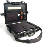 Deluxe Notebook Computer Case with Nylon Sleeve & Shoulder Strap