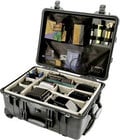 Large Black Case with Padded Dividers