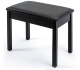 Piano-Style Keyboard Bench in Black