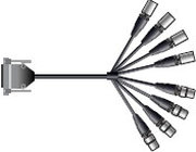 10 ft. 8-Channel Digital I/O Multitrack Snake (25-Pin D-Sub to AES/EBU Fan Out)