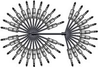 25 ft. Insert Patch Snake (12 TRS Fan - 2x12 TS Fan)