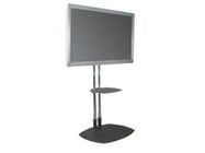 Chrome Dual Pole Plasma Stand