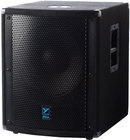 15" 1500W (Peak) Powered Subwoofer with Black Carpet Finish