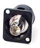BNC Female Feedthru Panel Mount Connector, Nickel Finish