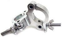 Narrow Medium Duty Dual Swivel Clamp for 2" Pipe, Max Load 440 lbs