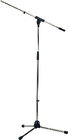 Microphone Stand with Boom Arm &amp; Tripod Base in Nickel Finish