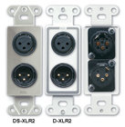 Wall Plate with 1 Male & 1 Female XLR