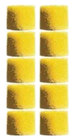 100 Yellow Foam Sleeves for In-Ear Headphones