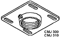 4”x4” Unistrut ceiling plate