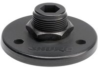 5/8"-27 Threaded Mounting Flange for Gooseneck Microphones in Black