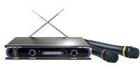 Dual-Channel Wireless System with 2 Handheld Microphones