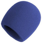 Foam Windscreen for Any Ball-Type Mic, Blue