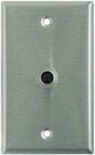 Plateworks Single-Gang Stainless Steel Wall Plate with 1x S-Video Connector