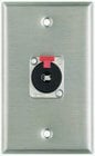 Single Gang Wallplate with 1 1/4" TRS Jack, Steel