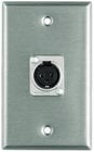 Single Gang Wallplate with Latchless XLRF Connector R