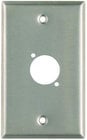 Single Gang Wallplate with D-Series Punch, Steel