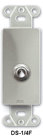 D Style Plate 1/4" Phone Jack