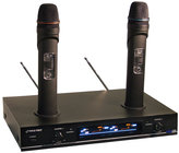 Dual VHF Wireless Rechargeable Handheld Microphone System