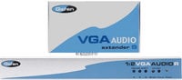 1:2 VGA/Audio Over CAT5 Extender