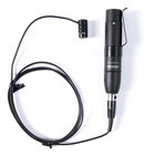 Cardioid Condenser Lavalier Mic with 4' Attached Cable and In-Line XLR Preamp