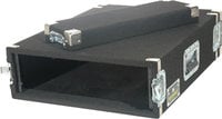 4-Space Extra-Deep Amp Rack (Recessed Hardware, Black)