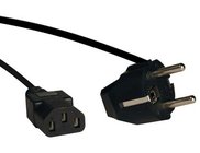 6' 17AWG European Computer Power Cord, Black