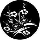 Steel Gobo, Japanese Flowers