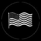 Steel Gobo, Waving US Flag