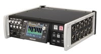 High-Resolution 8-Track Field Recorder with Dual Compact Flash Card Slots and Time Code