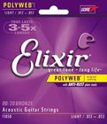 Light 80/20 Bronze Acoustic Guitar Strings with POLYWEB Coating