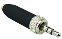 Da Cappo Microphone Adaptor for Sennheiser Compatible Beltpacks, Compact Screw, Black