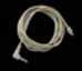 Straight cord with right angle miniature connector, beige