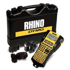 Dymo 1756589 Rhino 5200 Industrial Label Printer Hard Case Kit with Li-Ion Battery, AC Adapter, and 2 Rolls of Industrial Tapes