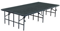 National Public Seating S3632C Stage with Carpeted Surface, 36"x96"x32"