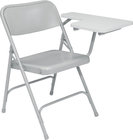 Folding Chair, with Left Tab Arm, Gray/Gray