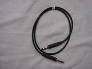 1/4" TRS-M to 1/4" TRS-M Longframe Molded Patch Cable, Black