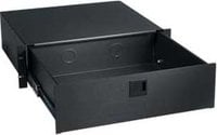 3 RU Black Anodized Sliding Drawer