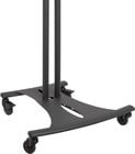 Ellipitcal Floor Cart for Flatscreen TVs (Black, with 72" Poles)