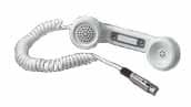 Telephone-style Handset for Intercoms, Black (White shown)