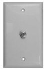 Single-Gang Stainless Steel WallPlate (with "F"-Type Connector)