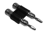Dual Banana Plug (Gold with Black Handle)