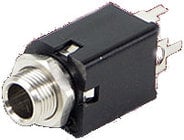 1/4" 2-Conductor Enclosed Jack with PC Terminals