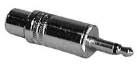 RCA Phono Jack to Miniature 1/8" Mono Phone Plug (Bulk Packed)
